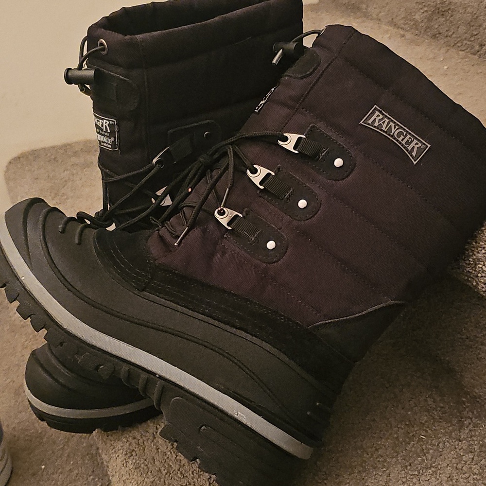 L Ranger Thermolite Insulated Duck Boots Black Sz7